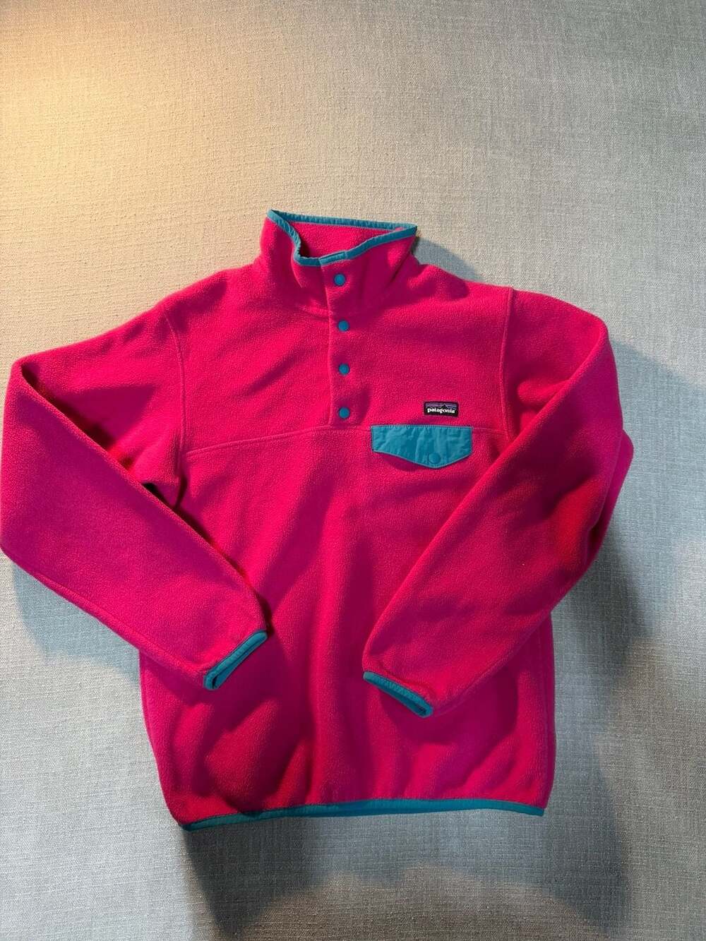 Patagonia Women's Synchilla Snap-T Fleece Pullover Pink Magenta Size S